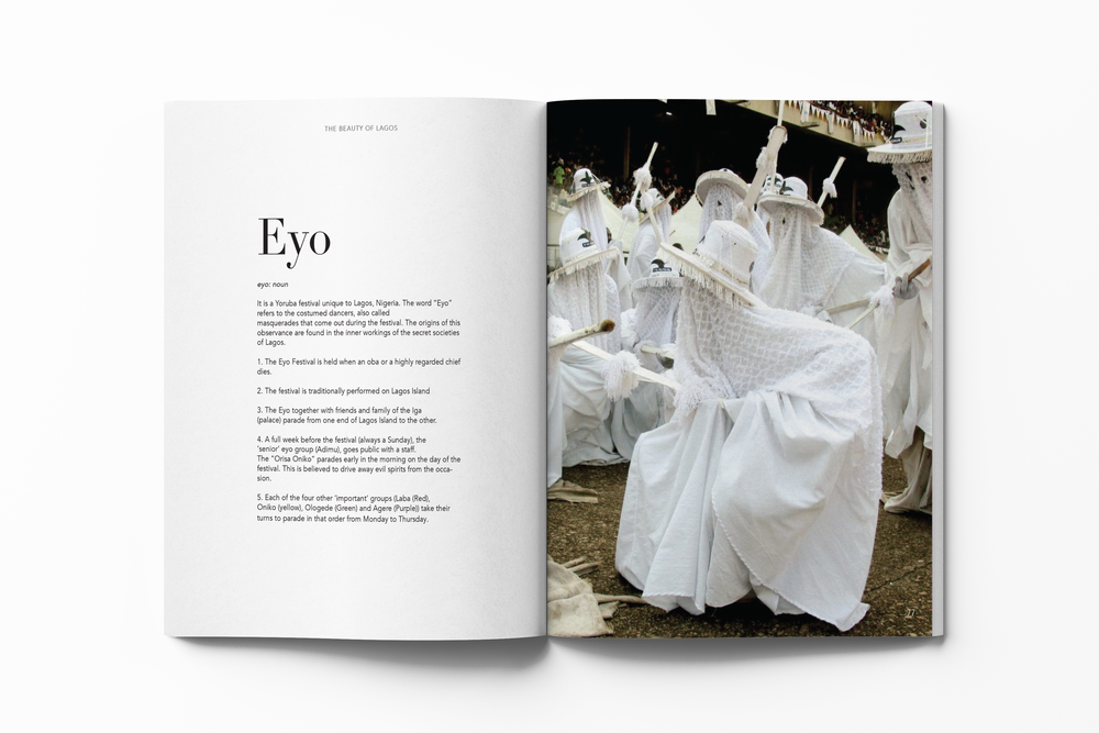 The Beauty of Lagos, Nigeria - Coffee table book - EYO FESTIVAL